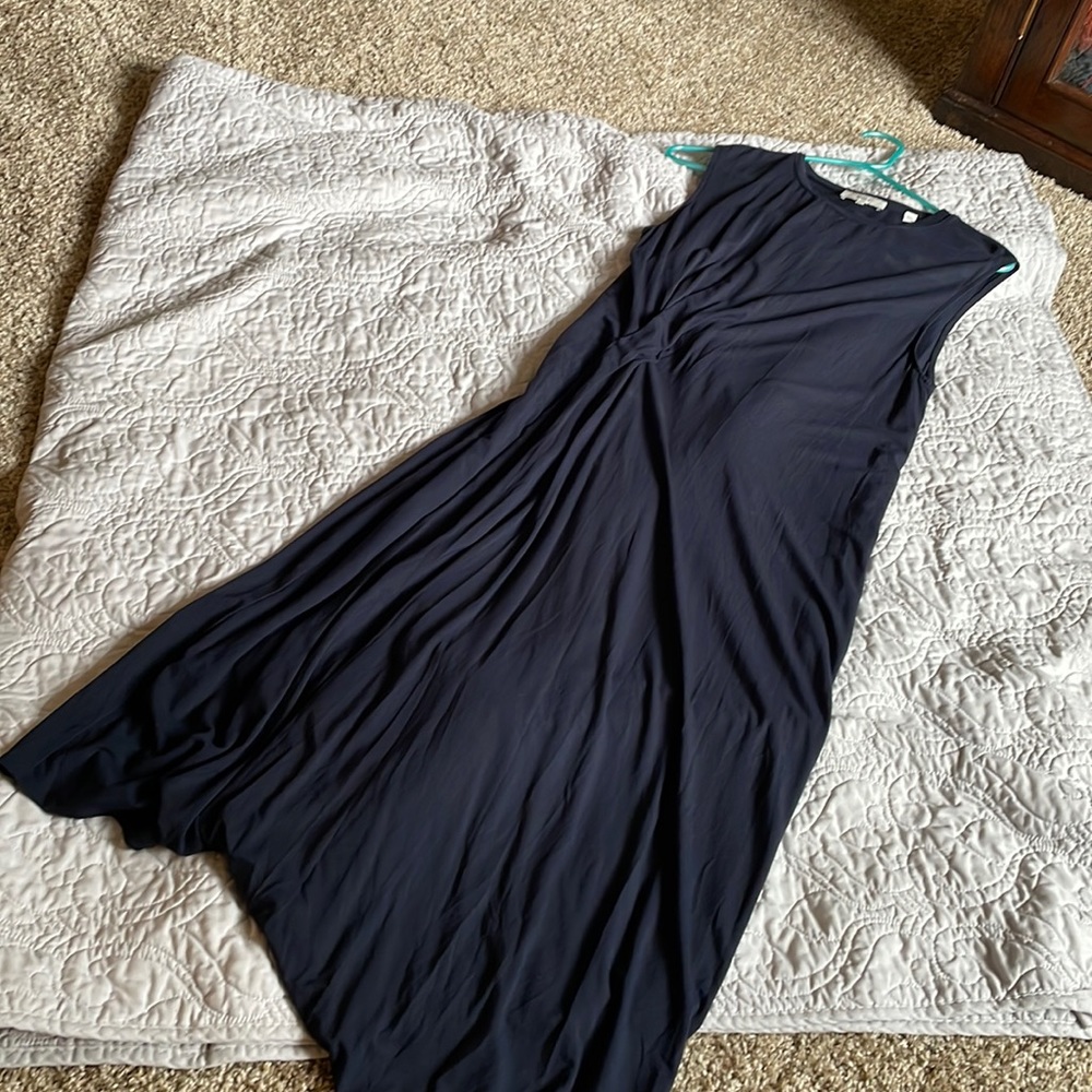 Black midi dress